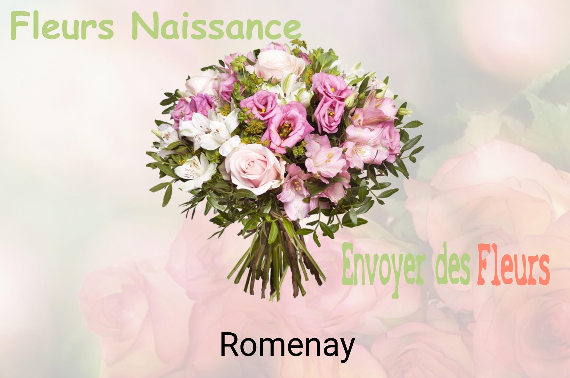 Bouquet de fleurs de naissance livré à Romenay